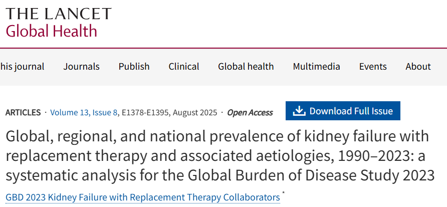 优秀！GBD 2023新数据再登Lancet子刊（IF 18.0）