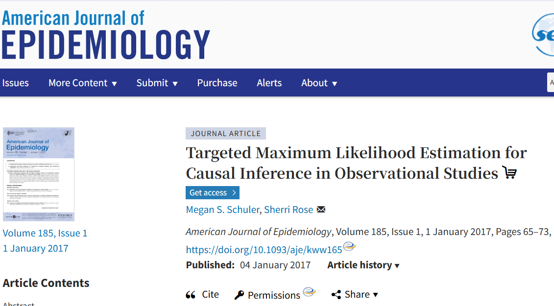 最佳因果推断方法——TMLE方法，双重稳健，效率最优！